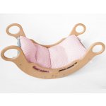 ELIS DESIGN Potah na Montessori houpačku 5in1 minky růžová – Zboží Dáma
