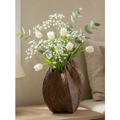 Exkluzivní keramická váza z porcelánu s přírodní texturou 42,5 cm - Poema – Hledejceny.cz