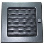 HACO Uzamykatelný krbový rošt s rámem a síťkou LKM 170 x 170 mm grafitový lak 0722 – Sleviste.cz