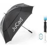 JuCad Telescopic Windproof Umbrella 68" černá – Zboží Dáma