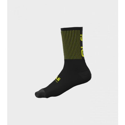ALÉ Zimní cyklistické ponožky ACCESSORI FENCE černé/fluo žluté – Zboží Mobilmania