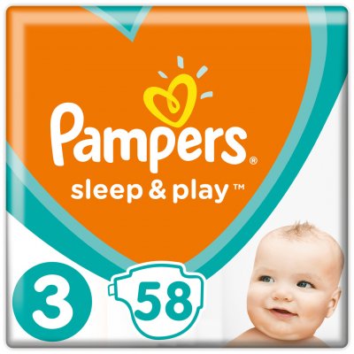 Pampers Sleep&play 3 58 ks – Zboží Mobilmania