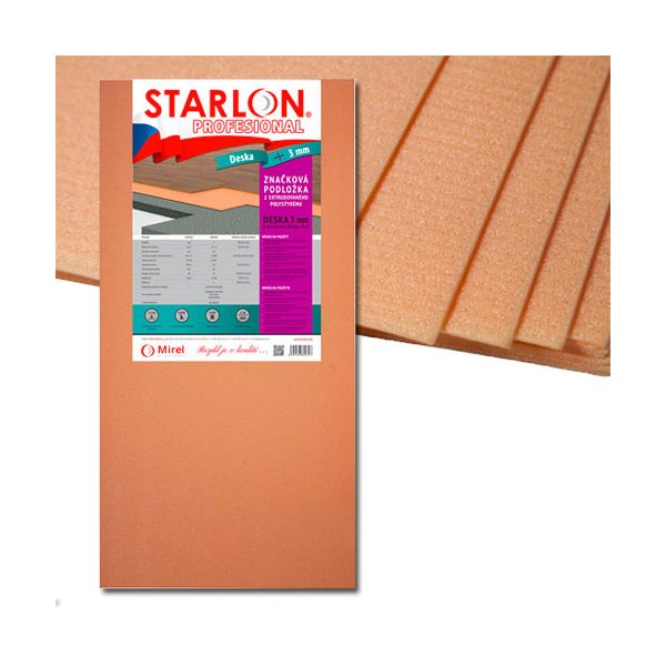 Mirelon a izolace podlahy Starlon Profesion 3 mm 5 m²