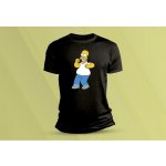 Sandratex dětské bavlněné tričko Homer Simpson. černá