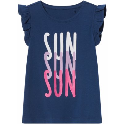 lupilu Dívčí triko navy modrá – Zboží Mobilmania