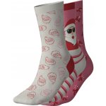 Esmara dámské vánoční ponožky 3 páry růžová/béžová – Zboží Dáma