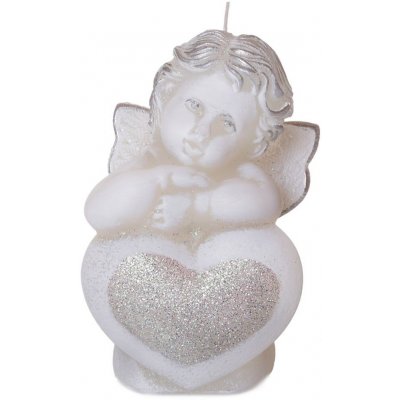 Bartek Candles Figure Angel with Heart 130 260 g – Zboží Mobilmania