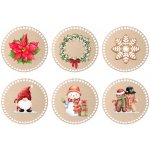 ČistéDřevo Dřevěné podtácky k obháčkování vánoční symboly 10cm – Zbozi.Blesk.cz