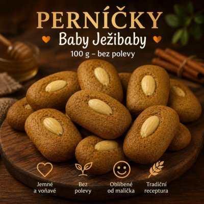 Meduňka pekařství perníkářství Perníčky Baby Ježibaby 100 g – Hledejceny.cz