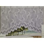 Záclona bílá 160x300cm, vykrojená- VZOR 3 – Hledejceny.cz