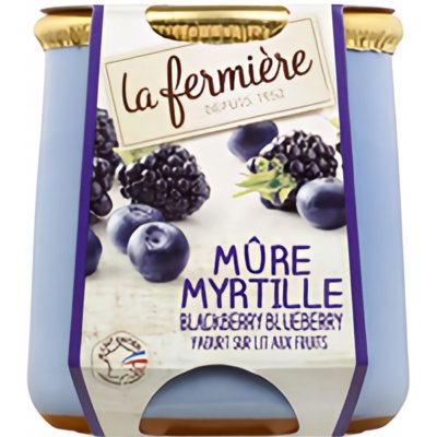 La Fermiére Jogurt ostružina a borůvka zrající v terakotě 140 g – Zboží Dáma