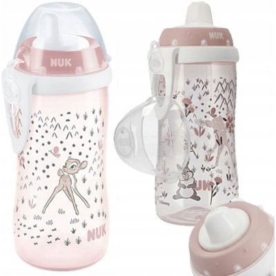 Nuk First Choice láhev s indikátorem teploty 300ml Disney Bambi růžová – Zbozi.Blesk.cz