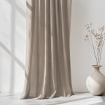 Goldea závěs ze lněné směsi - kávový 140x145 cm – Zboží Dáma