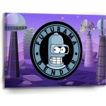 Sablio Obraz Futurama Bender Planeta s vysílači - 90x60 cm – Hledejceny.cz