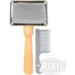 Trixie Kartáč Finišák střední s dřevěnou rukojetí 13 x 9 cm – Hledejceny.cz