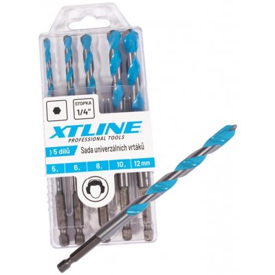 XTline XT680512 sada vidiových vrtáků MultiConstruction 5-12mm s šestihranem – Hledejceny.cz