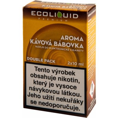 Ecoliquid Premium 2Pack Coffee Cake 2 x 10 ml 0 mg – Hledejceny.cz