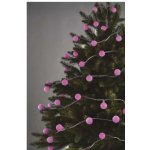 Emos D5AP01 LED světelný cherry řetěz kuličky 2,5 cm 4 m venkovní i vnitřní růžová časovač – Hledejceny.cz