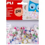 APLI Pohyblivé oči samolepicí 10 mm 5 barev 100 ks – Sleviste.cz