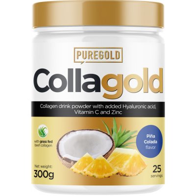 PureGold CollaGold + kys. hyaluronová Příchuť Piňa Colada 300 g – Hledejceny.cz
