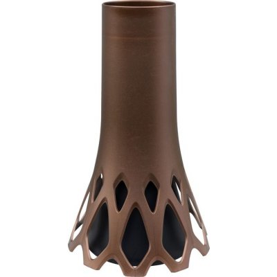Váza hřbitovní Roseta bronz - se zátěží 1,3l – Hledejceny.cz