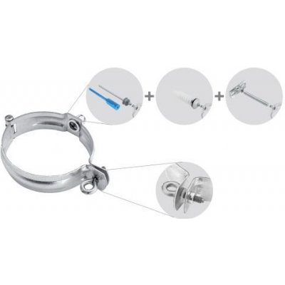 KJG Svodová objímka bez hrotu průměr 100 mm pozink – Sleviste.cz