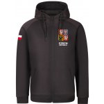 Progress CZ HOODY ZIP MAN Tmavě šedá,Mix – Zboží Dáma