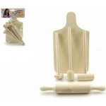 Teddies kuchyňské nádobí dřevěné prkénko váleček palička 23cm – Zbozi.Blesk.cz