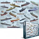 EuroGraphics Válečné lodě 2. světové války World War II Warships 1000 dílků – Zboží Dáma