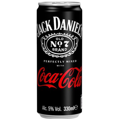Jack Daniel´s Tennessee Whiskey & Coca Cola 5% 330 ml (plech) – Zboží Dáma