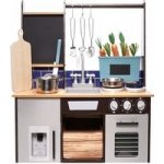 Kik KX6286 dřevěná kuchyňka s příslušenstvím 96cm hnědá – Sleviste.cz