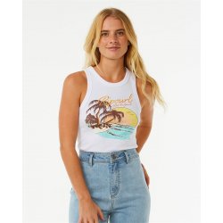 Rip Curl Sunset Ribbed Tank White