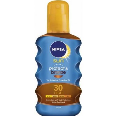 Nivea Sun Protect&Bronze opalovací olej SPF30 200 ml – Hledejceny.cz