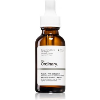 The Ordinary Aloe 2% + NAG 2% Solution zklidňující sérum proti akné 30 ml