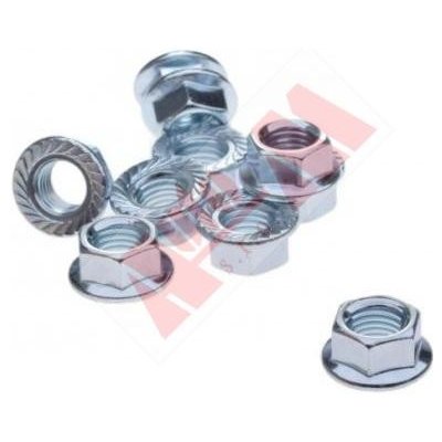 Matice s ozubeným límcem M10 x 1,25 samojistící – Sleviste.cz