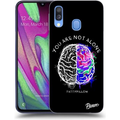 Pouzdro Picasee silikonové Samsung Galaxy A40 A405F - Brain - White čiré – Zbozi.Blesk.cz