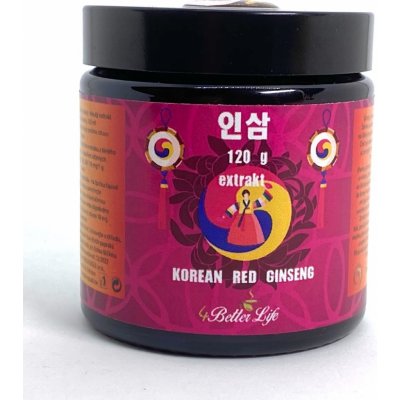 Panax ginseng Korejský červený ženšen pravý extrakt 120 g