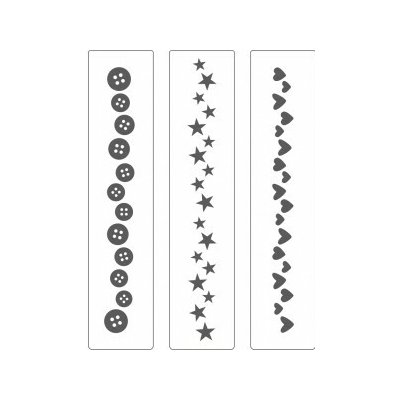 Wiler Embosovaci kapsa 3 ks Knoflíkysrdcehvěz – Zboží Dáma