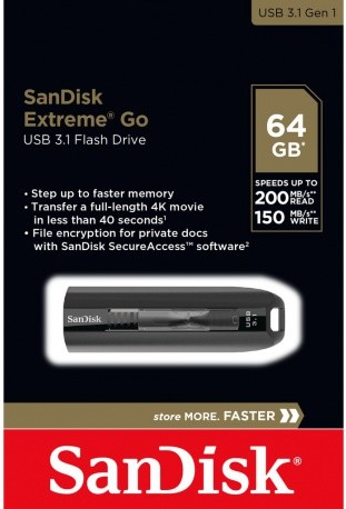 SanDisk EXTREME GO 64GB SDCZ800-064G-G46 od 649 Kč - Heureka.cz