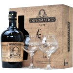 Diplomatico SELECCION DE Familia 43% 0,7 l (darkové balení 2 sklenice) – Zboží Dáma