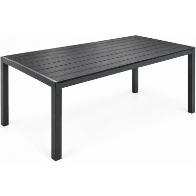 Crossheim Zahradní stůl Avignon XL 140x80 cm C25042S černý – Hledejceny.cz