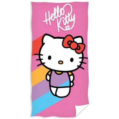Carbotex osuška Hello Kitty Rainbow 70 x 140 cm – Zbozi.Blesk.cz