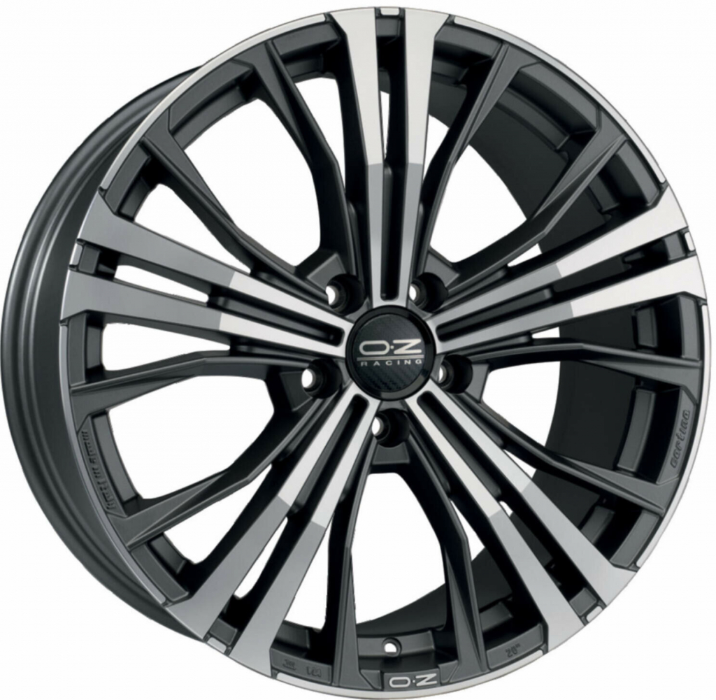 OZ CORTINA 9,5x20 5x112 ET52 graphite dark matt polished