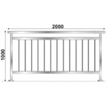 UMAKOV Zábradlí vertikálni VR AISI304, 40x40x2 AJP-ZVVR100-2000 – HobbyKompas.cz