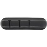 KIK KX5693 Organizér na kabely 3 drátový silikonový černý – Zboží Živě