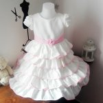 Dětské sváteční šaty bílé – Zboží Dáma