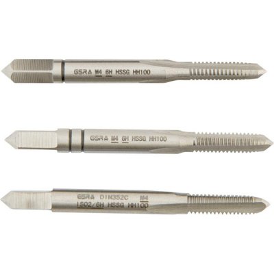 GSR B00105150 ruční závitník metrický M4 DIN 352 HSS-G 3 ks – Hledejceny.cz