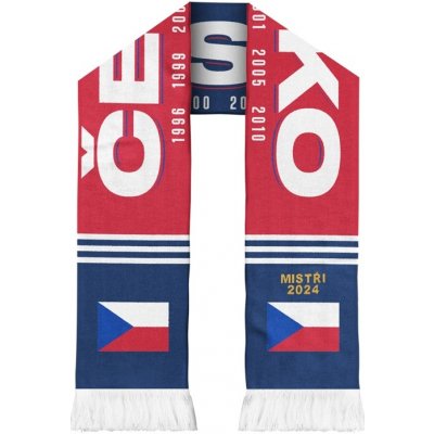 Šála Česko modro-červená s tituly Český hokej – Hledejceny.cz
