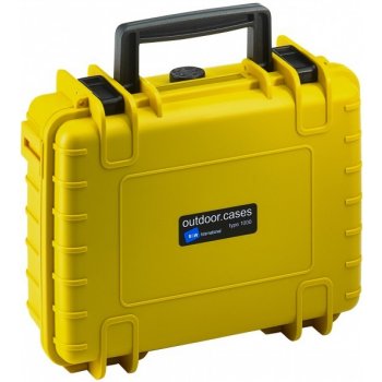 B&W Venkovní Case Type 1000/Y žlutá s GoPro 4 Inlay (1000/Y/GOPRO4) 1000/Y/GOPRO4