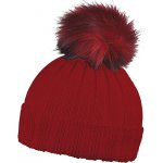 Cofee Zimní čepice Rib fur bordó – Zboží Mobilmania